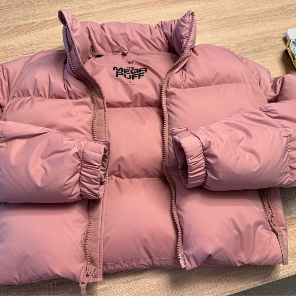 TNA dusty pink Puffer Jacket - Picture 3 of 15